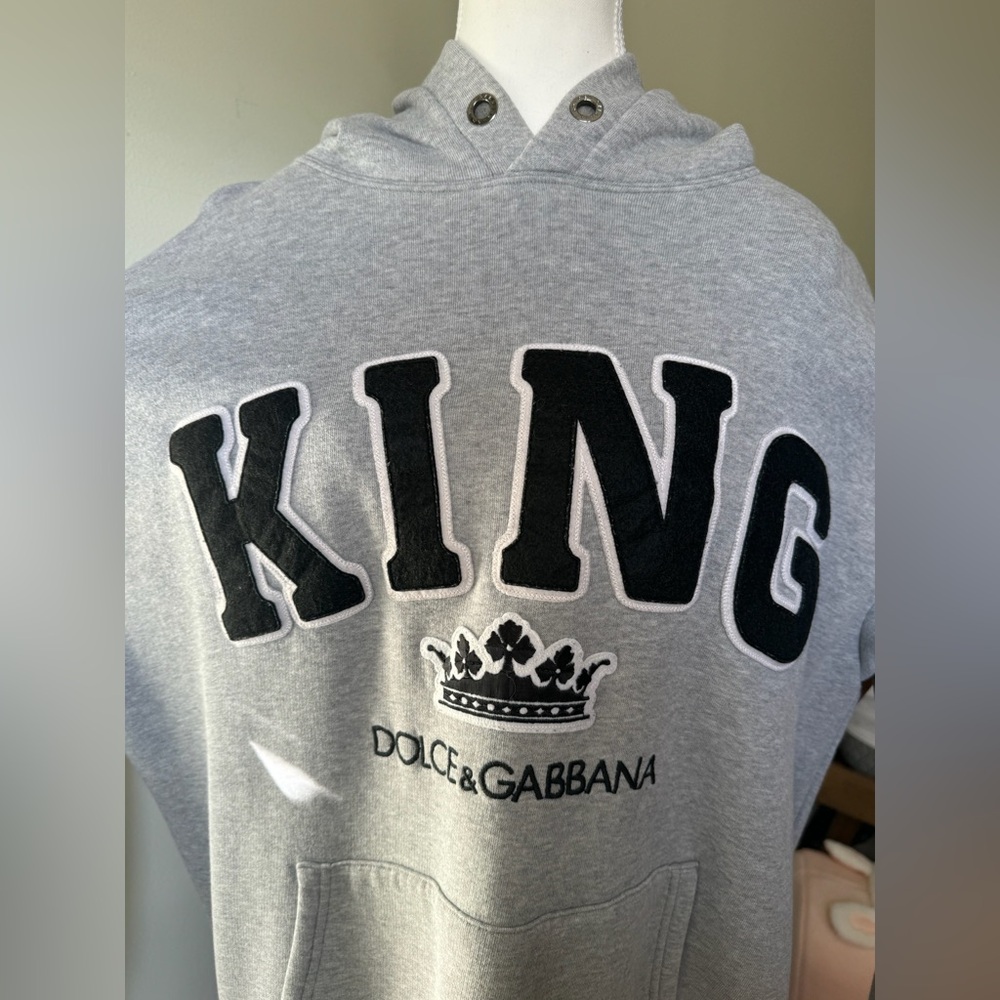 Dolce & Gabbana Gray King Hoodie